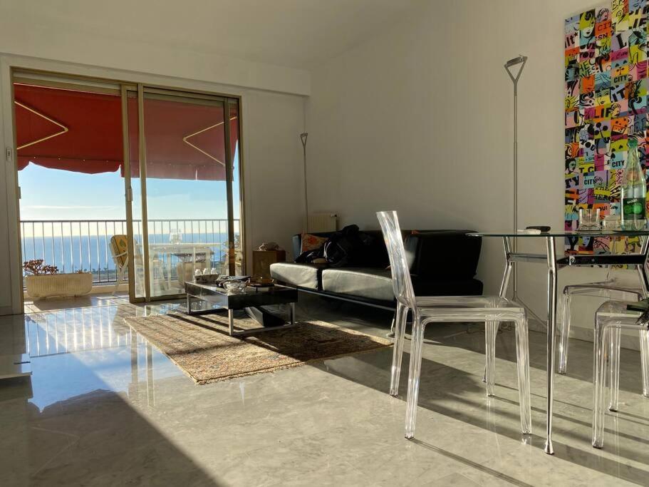 2-Room 60 M², Panoramic View, 2 Balconies, 50M Pool Cagnes-sur-Mer Exteriér fotografie